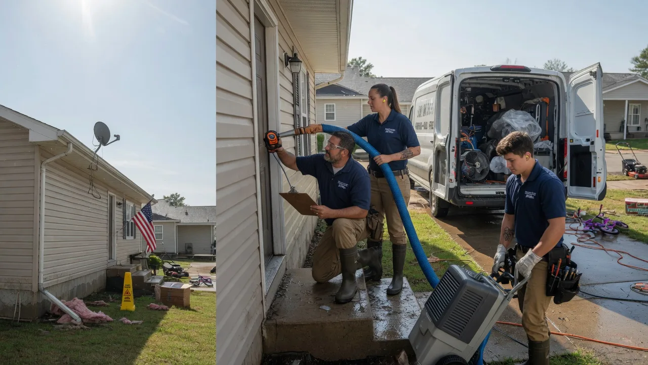 Ceiling Water Damage Restoration in Milledgeville, IL near me